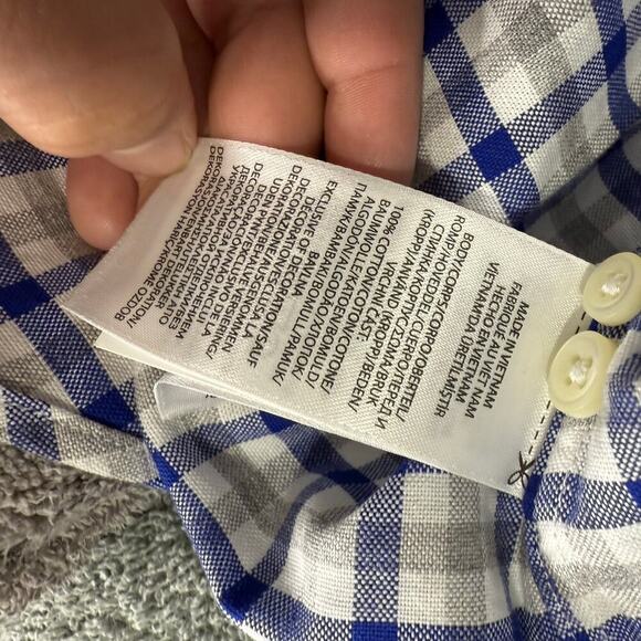 Polo Ralph Lauren Cotton Poplin Stripe Classic Fit Button Down Shirt, XL - Picture 3 of 4